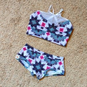 2 piece mandala pole dance / rave / festival set